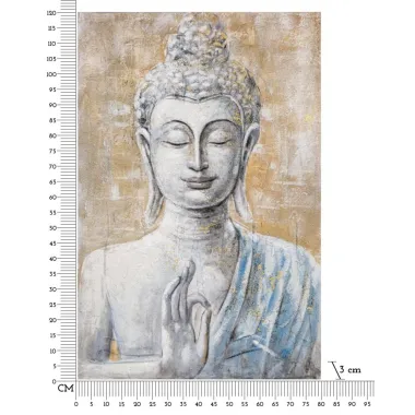 OBRAZ NA PŁÓTNIE BUDDHA LIGHT -B- 80x3x120 cm